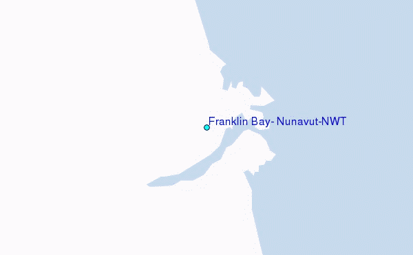 Franklin Bay, Nunavut/NWT Tide Station Location Map