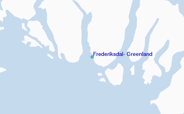 Frederiksdal, Greenland Tide Station Location Map