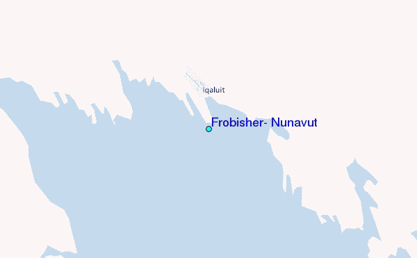 Frobisher, Nunavut Tide Station Location Map
