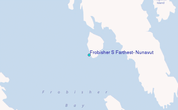 Frobisher S Farthest, Nunavut Tide Station Location Map