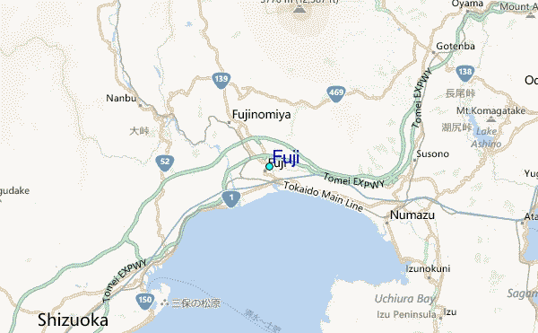 Fuji Tide Station Location Map