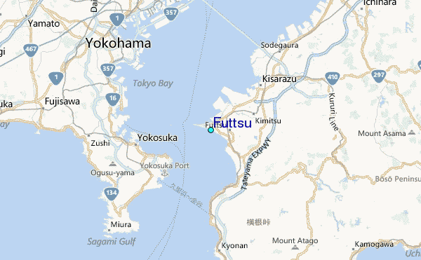 Futtsu Tide Station Location Map