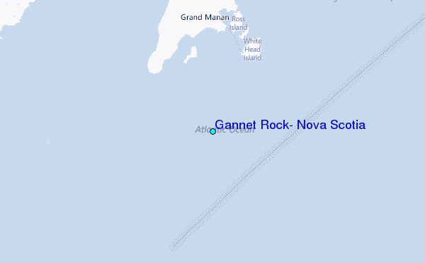 Gannet Rock, Nova Scotia Tide Station Location Map