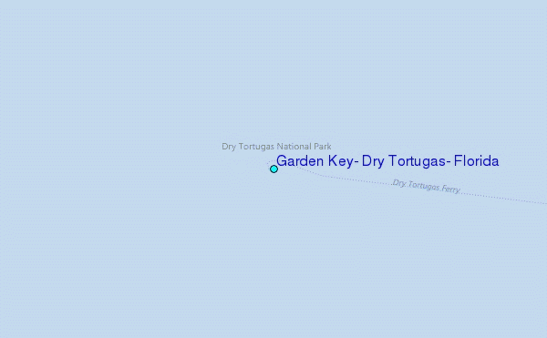Garden Key, Dry Tortugas, Florida Tide Station Location Map