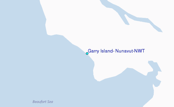 Garry Island, Nunavut/NWT Tide Station Location Map