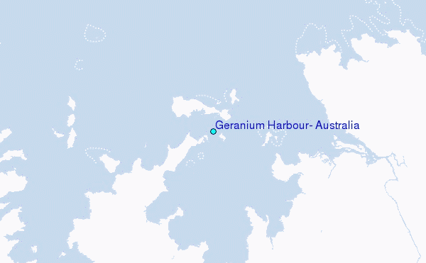 Geranium Harbour, Australia Tide Station Location Map