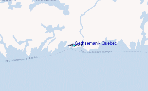 Gethsemani, Quebec Tide Station Location Map