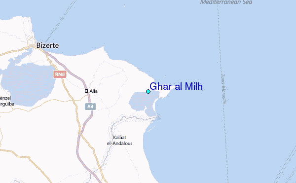 Ghar al Milh Tide Station Location Map