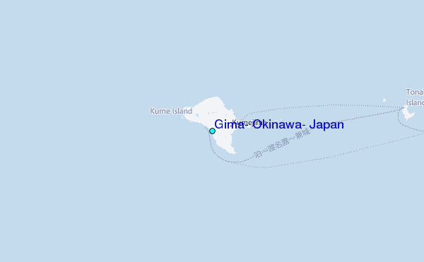 Gima, Okinawa, Japan Tide Station Location Map
