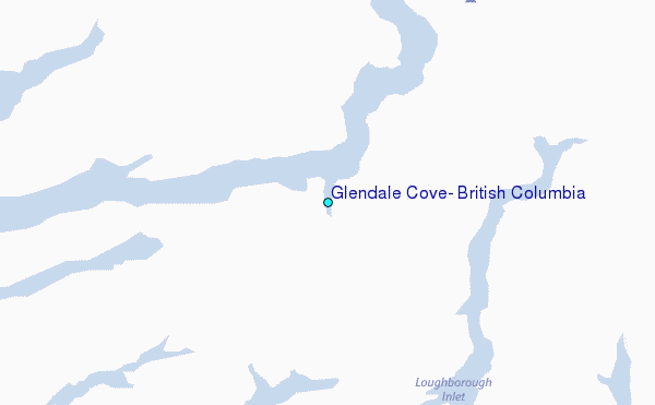 Glendale Cove, British Columbia Tide Station Location Map