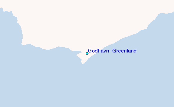 Godhavn, Greenland Tide Station Location Map