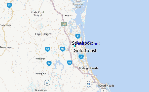 Gold Coast Tide Station Location Map