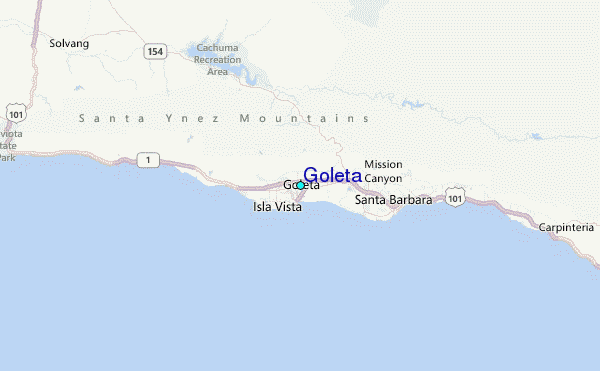 Goleta Tide Station Location Map