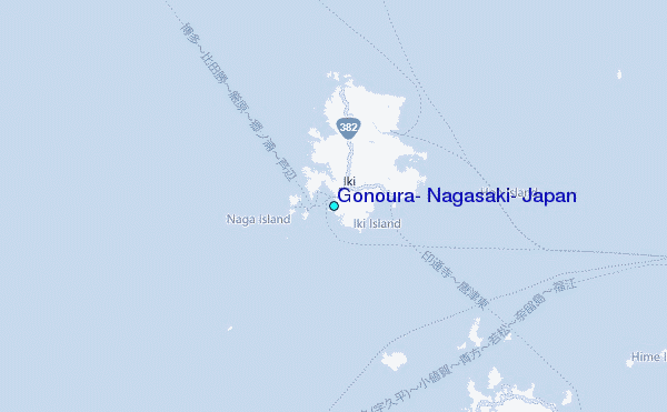 Gonoura, Nagasaki, Japan Tide Station Location Map