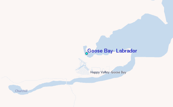 Goose Bay, Labrador Tide Station Location Map