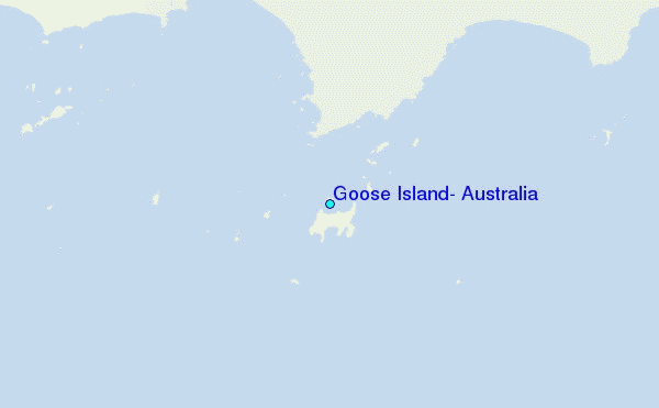 Goose Island, Australia Tide Station Location Map