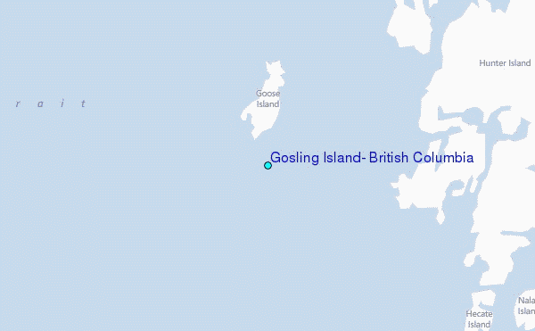 Gosling Island, British Columbia Tide Station Location Map