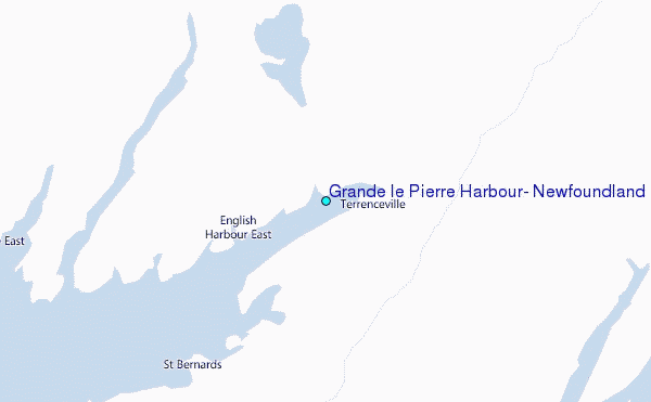 Grande le Pierre Harbour, Newfoundland Tide Station Location Map