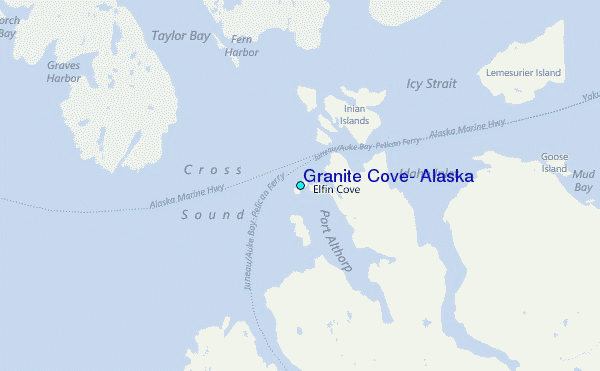Granite Cove, Alaska Tide Station Location Map