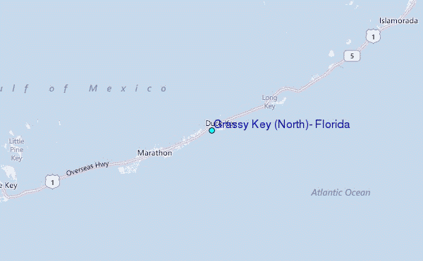 Grassy Key (North), Florida Tide Station Location Map