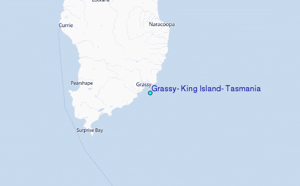Grassy, King Island, Tasmania Tide Station Location Map