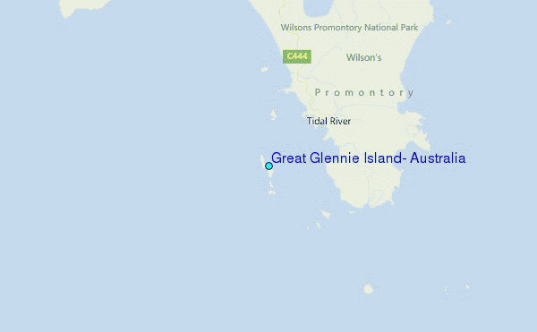 Great Glennie Island, Australia Tide Station Location Map