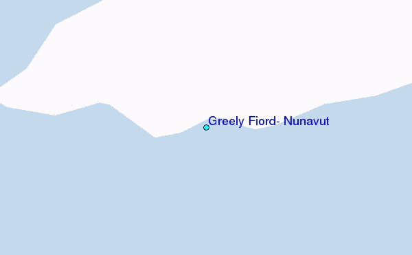 Greely Fiord, Nunavut Tide Station Location Map