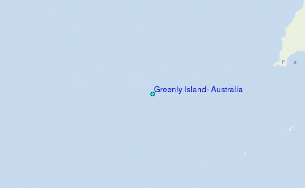 Greenly Island, Australia Tide Station Location Map