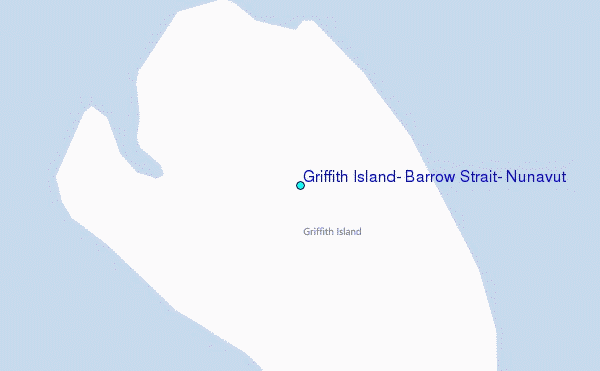 Griffith Island, Barrow Strait, Nunavut Tide Station Location Map