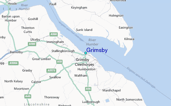 Grimsby Tide Station Location Map