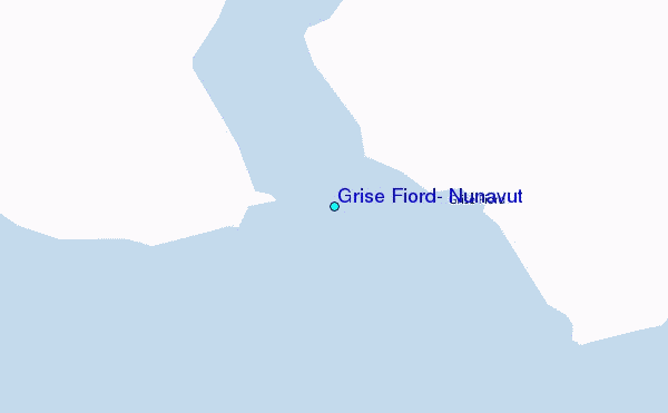 Grise Fiord, Nunavut Tide Station Location Map