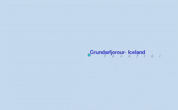 Grundarfjorour, Iceland Tide Station Location Map