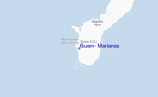 Guam, Marianas Tide Station Location Map