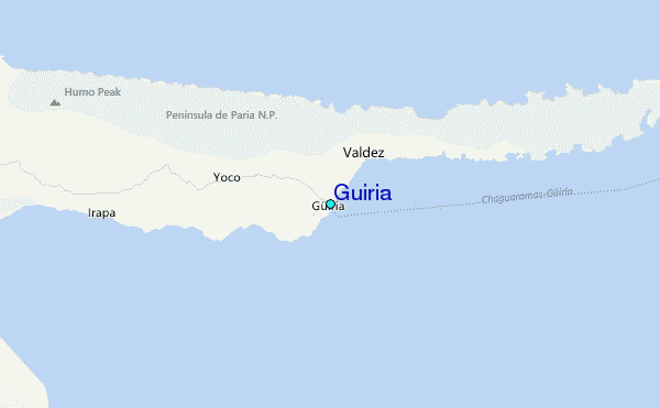 Güiria Tide Station Location Map