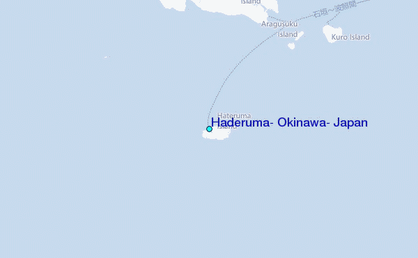 Haderuma, Okinawa, Japan Tide Station Location Map