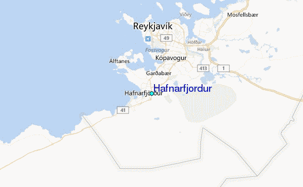 Hafnarfjordur Tide Station Location Map