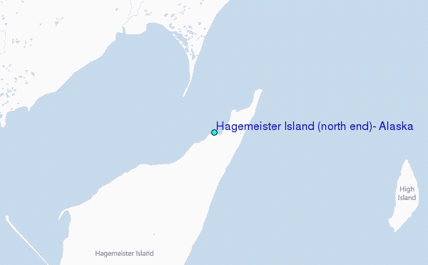 Hagemeister Island (north end), Alaska Tide Station Location Map