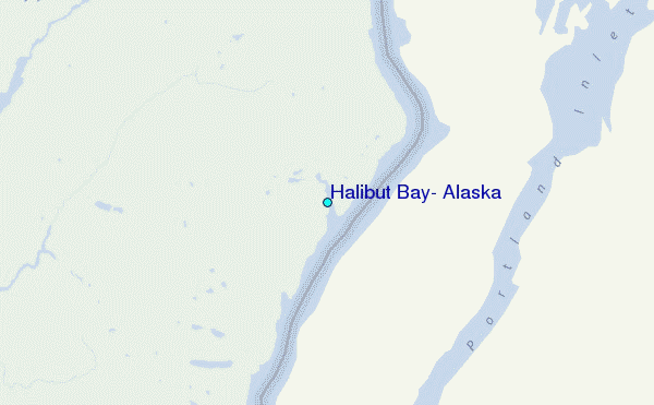 Halibut Bay, Alaska Tide Station Location Map