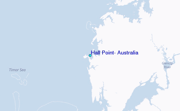 Hall Point, Australia Tide Station Location Map