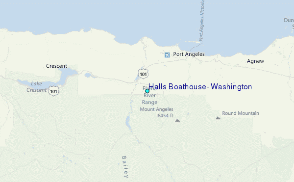 Halls Boathouse, Washington Tide Station Location Map
