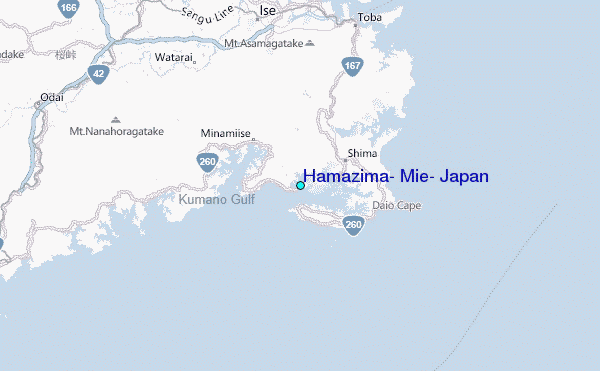 Hamazima, Mie, Japan Tide Station Location Map
