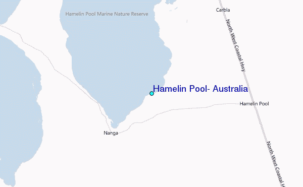 Hamelin Pool, Australia Tide Station Location Map