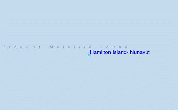 Hamilton Island, Nunavut Tide Station Location Map