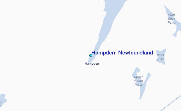 Hampden, Newfoundland Tide Station Location Map