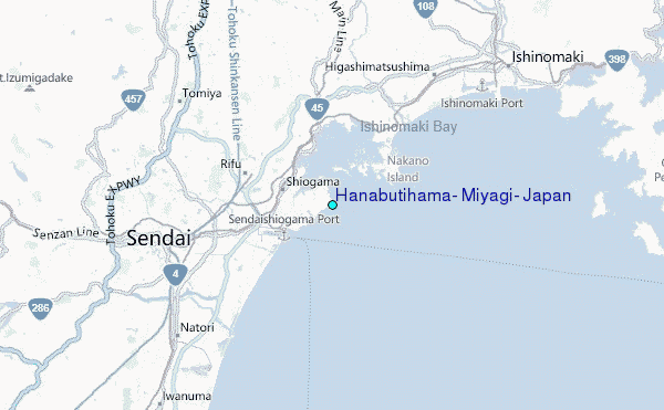 Hanabutihama, Miyagi, Japan Tide Station Location Map