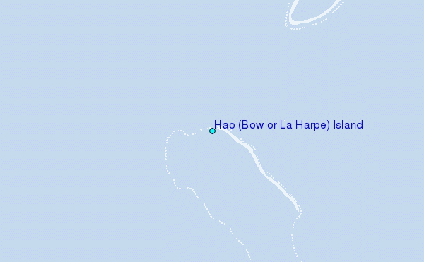 Hao (Bow or La Harpe) Island Tide Station Location Map
