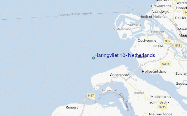 Haringvliet 10, Netherlands Tide Station Location Map