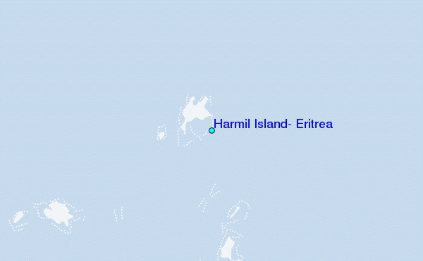 Harmil Island, Eritrea Tide Station Location Map
