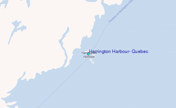 Harrington Harbour, Quebec Tide Station Location Map