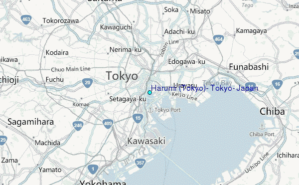 Harumi (Tokyo), Tokyo, Japan Tide Station Location Map